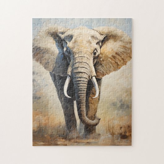 Afrikaanse olifant legpuzzel (Verticaal)