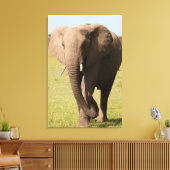 Afrikaanse olifant (Loxodonta Afriana), Maasai Canvas Afdruk (Insitu (Woonkamer))