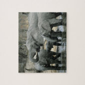 Afrikaanse Olifant, (Loxodonta africana), drinkend Legpuzzel (Verticaal)