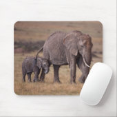 Afrikaanse olifant met baby muismat (Met muis)