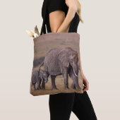 Afrikaanse olifant met Baby Tote Bag (Dichtbij)