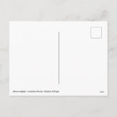 Afrikaanse olifant met boomstam omhoog feestdagenkaart (Achterkant)