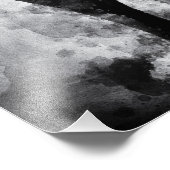 Afrikaanse olifant met kalf zwart en wit foto afdruk (Hoek)