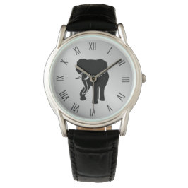 Afrikaanse olifant met Romeinse cijfers Horloge
