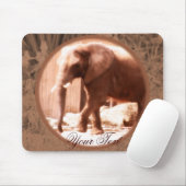 Afrikaanse olifant Mousepad Muismat (Met muis)