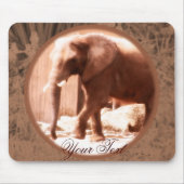 Afrikaanse olifant Mousepad Muismat (Voorkant)