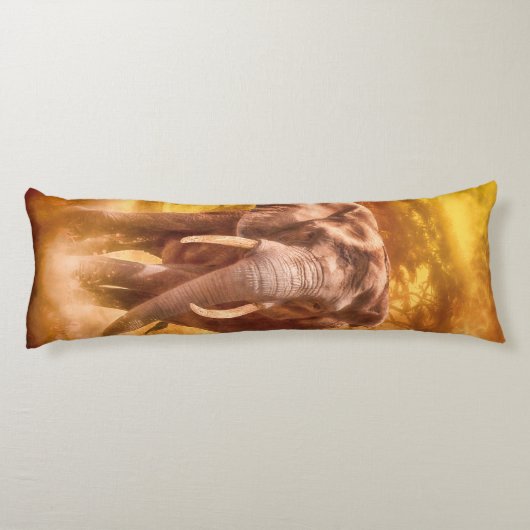 Afrikaanse olifant "Nobility" Lichaamskussen (Achterkant)