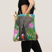 Afrikaanse olifant Oerwoud Safari Dierenfauna Kuns Tote Bag (Dichtbij)