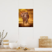 Afrikaanse olifant poster (Keuken)