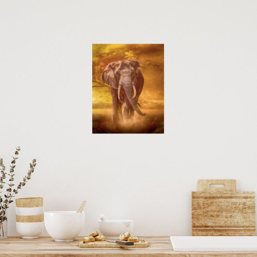 Afrikaanse olifant poster (Keuken)