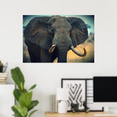Afrikaanse olifant poster (Thuiskantoor)