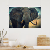 Afrikaanse olifant poster (Keuken)