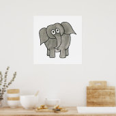 Afrikaanse olifant. poster (Keuken)