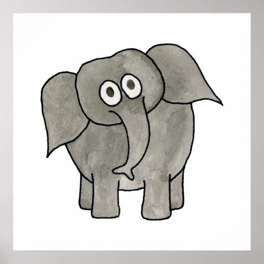 Afrikaanse olifant. poster (Voorkant)