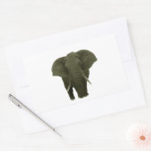 Afrikaanse olifant rechthoekige sticker (Envelop)
