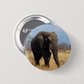 Afrikaanse olifant ronde button 5,7 cm (Voorkant /achterkant)