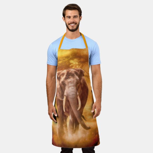 Afrikaanse olifant schort (Gedragen)