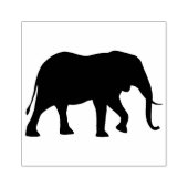 Afrikaanse olifant silhouet wilde dieren rubberstempel (Afrduk)