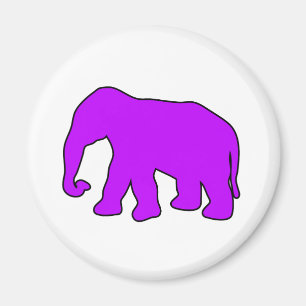 Afrikaanse olifant Silhouette Ivory Tusks Dumbo Magneet