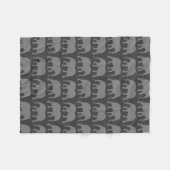 Afrikaanse olifant silhouetten patroon fleece deken (Voorkant (Horizontaal))