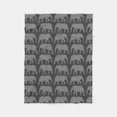 Afrikaanse olifant silhouetten patroon fleece deken (Voorkant)