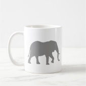 Afrikaanse olifant silhouetten | wild dier koffiemok (Links)