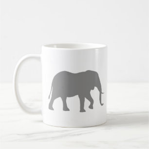 Afrikaanse olifant silhouetten   wild dier koffiemok
