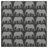 Afrikaanse olifant silhouetten Wildlife Patterned Stof (Swatch)