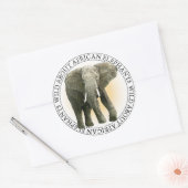 Afrikaanse olifant Stickers (Envelop)