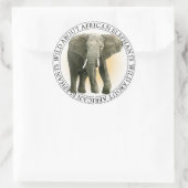 Afrikaanse olifant Stickers (Tas)