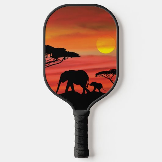 Afrikaanse olifant Sunset Pickleball Paddle (Voorkant)
