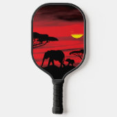 Afrikaanse olifant Sunset Pickleball Paddle (Achterkant)