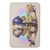 Afrikaanse olifant surrealistisch portret badmat (Voorkant Verticaal)