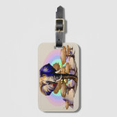 Afrikaanse olifant surrealistisch portret bagagelabel (Voorkant (verticaal))