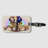 Afrikaanse olifant surrealistisch portret bagagelabel (Voorkant (horizontaal))