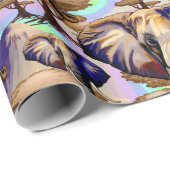 Afrikaanse olifant surrealistisch portret cadeaupapier (Rol Hoek)