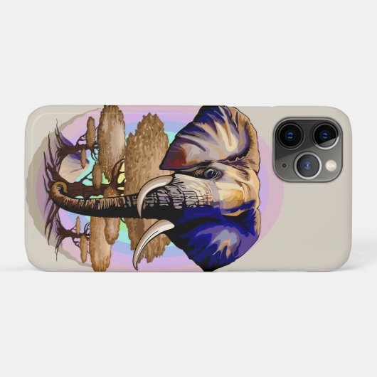 Afrikaanse olifant surrealistisch portret Case-Mate iPhone case (Achterkant (horizontaal))