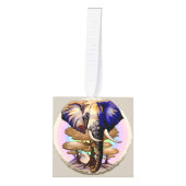 Afrikaanse olifant surrealistisch portret decoratie (Voorkant)