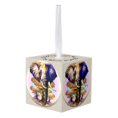 Afrikaanse olifant surrealistisch portret decoratie (Achter hoekig)