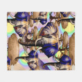 Afrikaanse olifant surrealistisch portret fleece deken (Voorkant (Horizontaal))