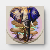 Afrikaanse olifant surrealistisch portret fotoplaat (Voorkant)