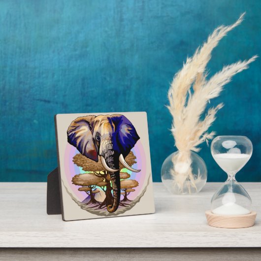 Afrikaanse olifant surrealistisch portret fotoplaat (Insitu)