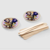 Afrikaanse olifant surrealistisch portret handwaaier (Niet-gemonteerd)