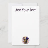 Afrikaanse olifant surrealistisch portret kaart (Achterkant)