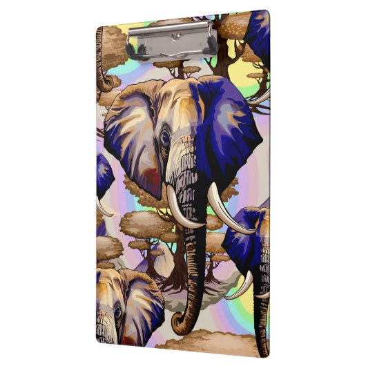 Afrikaanse olifant surrealistisch portret klembord (Links)