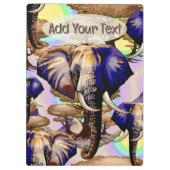 Afrikaanse olifant surrealistisch portret klembord (Achterkant)