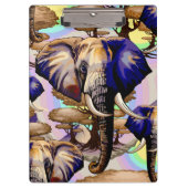 Afrikaanse olifant surrealistisch portret klembord (Voorkant)