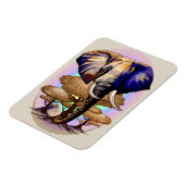 Afrikaanse olifant surrealistisch portret magneet (Linkerzijde)