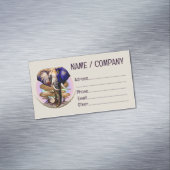 Afrikaanse olifant surrealistisch portret magnetisch visitekaartje (Voorbeeld)