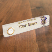 Afrikaanse olifant surrealistisch portret naambordje (Zijkant)